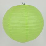 14"  PAPER ROUND LANTERN,, Colour: Apple Green