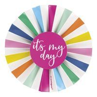 Multicolor "It's My Day" Birthday Badge