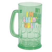 St. Patty's Day "I'm Seein' Dublin" Green 16oz Reusable Plastic Stein Mug