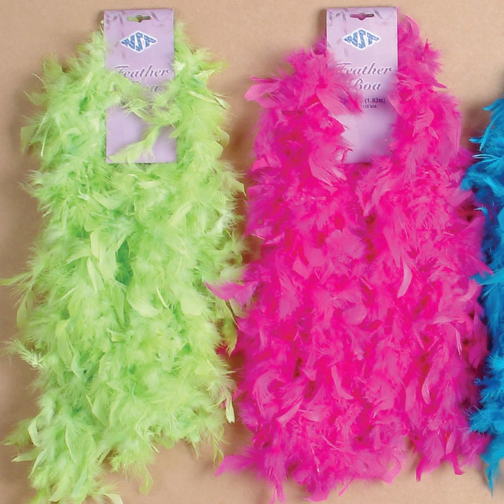 FUCHSIA FEATHER BOA, 2 YDS (40g) /PACK, 1PC/PACK