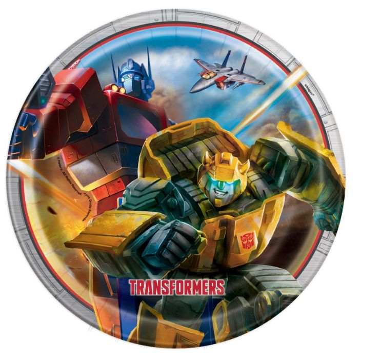 Transformers Round 9" Dinner Plates 8ct