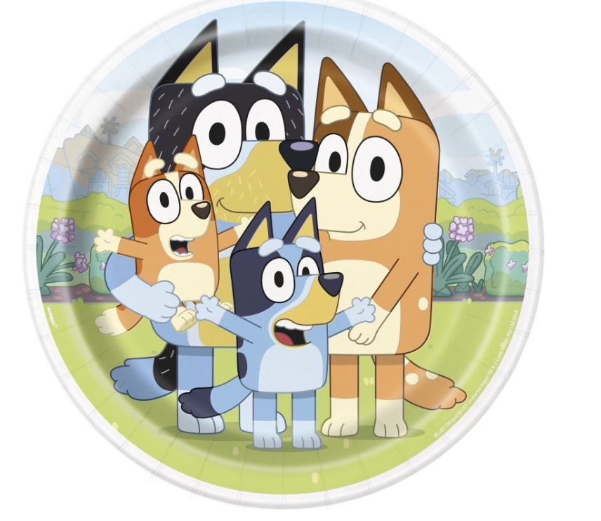 Bluey Round 9" Dinner Plates 8ct