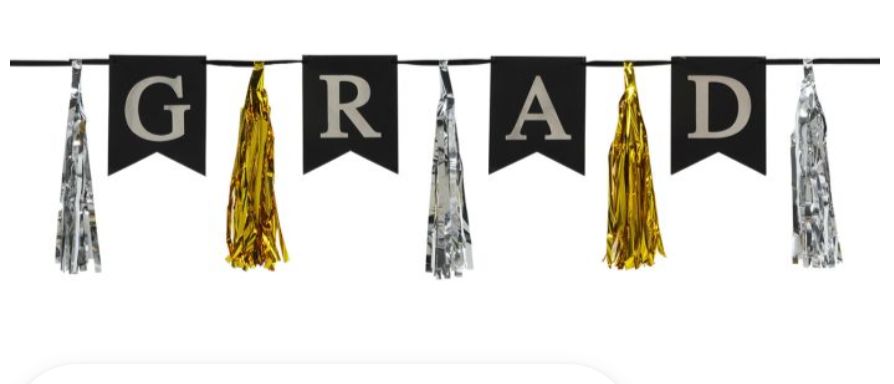 GRAD TASSEL STREAMER 6.5ft