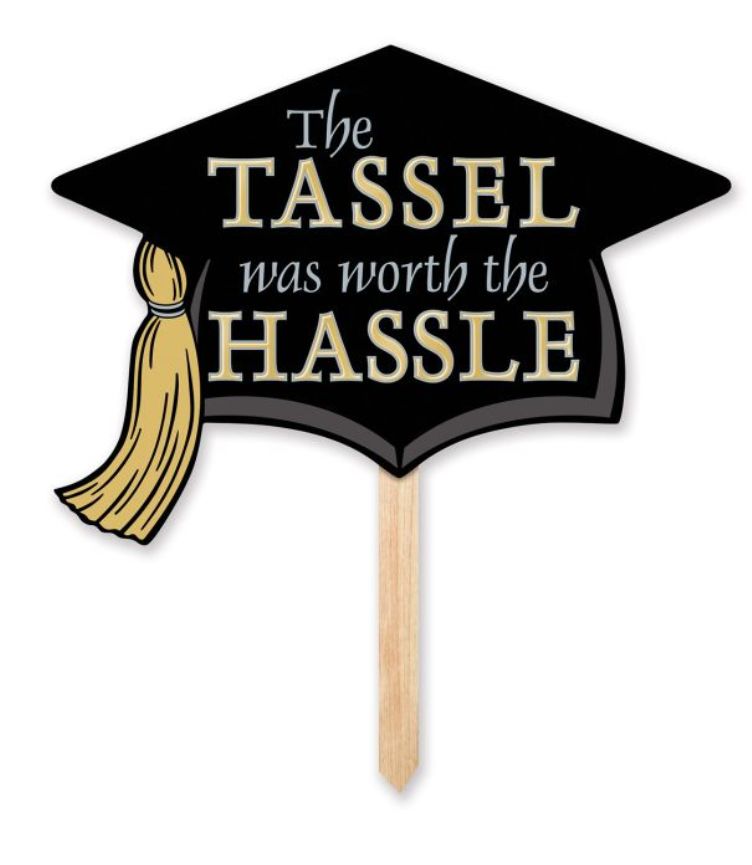 Grad Cap Yard Sign