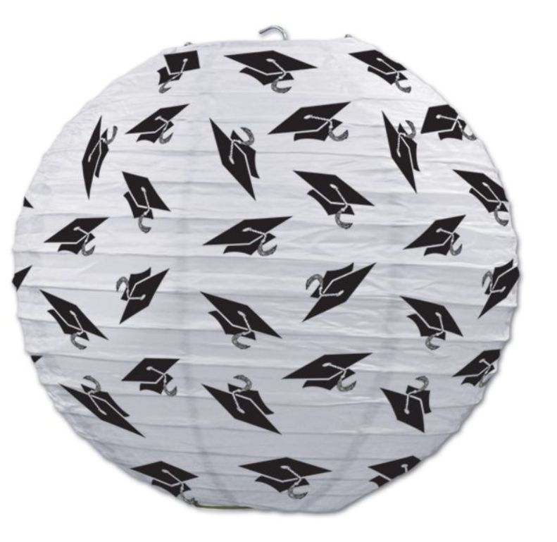 Grad Cap Paper Lanterns 3ct