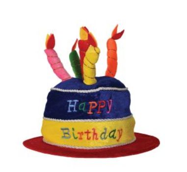 Plush Birthday Cake Hat