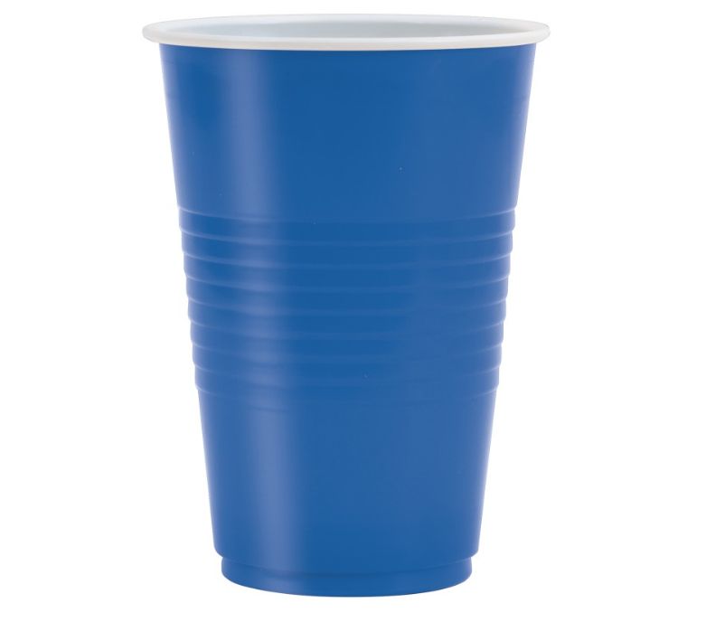 Royal Blue Solid 16oz Plastic Party Cups 50ct