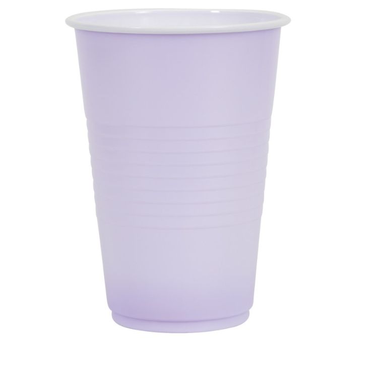 Lavender Solid 16oz Plastic Party Cups 50ct