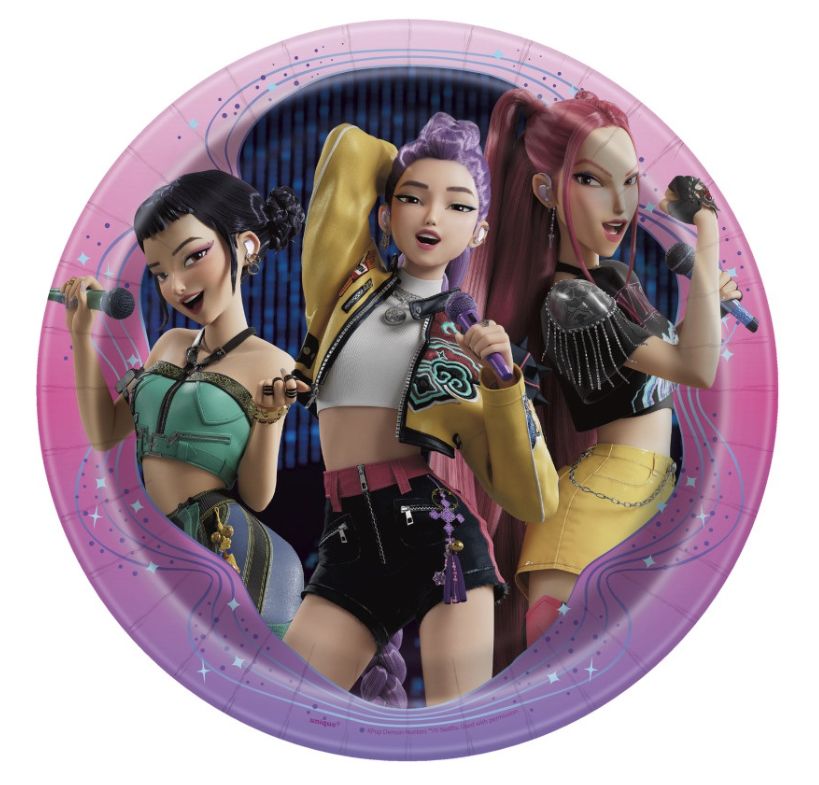 KPop Demon Hunters Round 9" Dinner Plates 8ct
