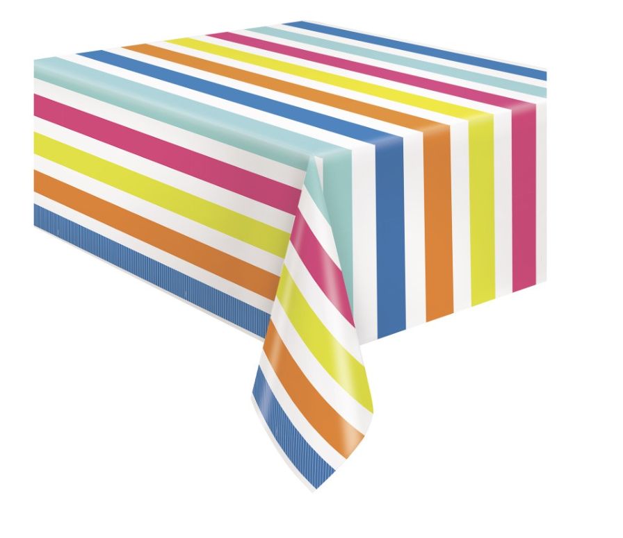 Summer Fun Rectangular Plastic Table Cover 54" x 84"