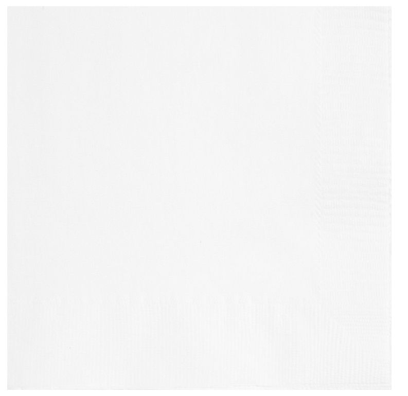 Bright White Solid Luncheon Napkins 40ct