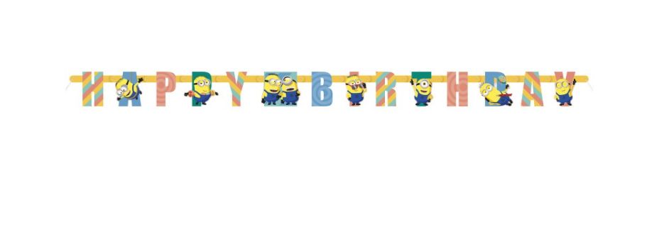 Despicable Me "Happy Birthday" Jointed Banner 6.5 ft
