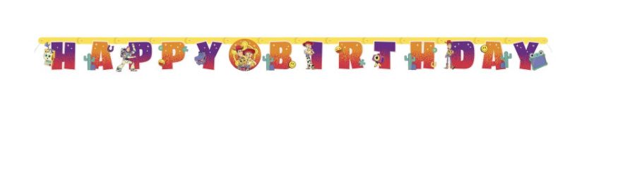 Disney Toy Story 5 "Happy Birthday" Cutout Jointed Banner