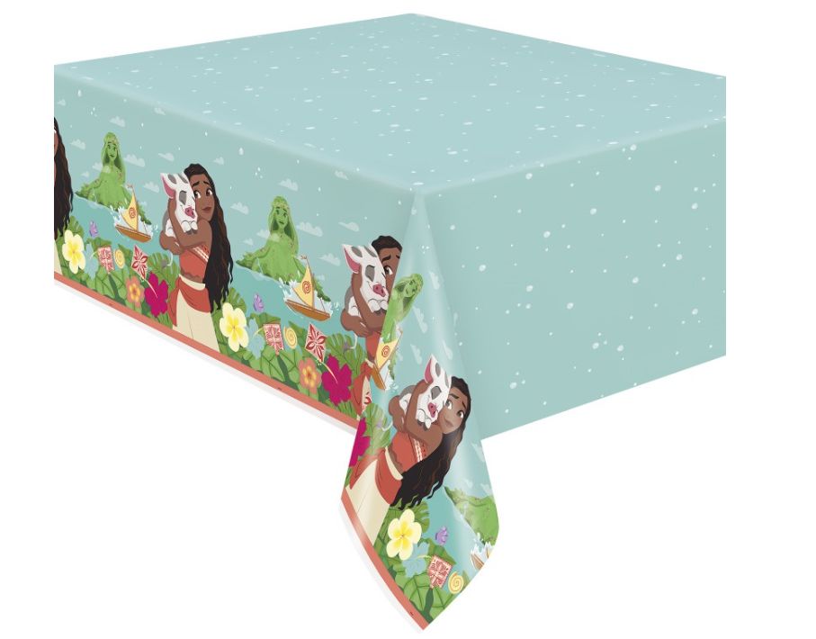 Disney Moana Rectangular Plastic Table Cover 54" x 84"