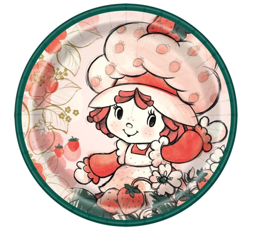 Strawberry Shortcake Round 7" Dessert Plates 8ct