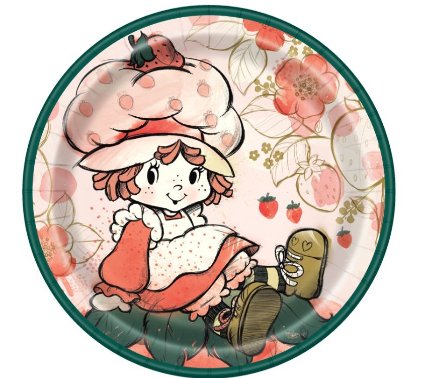 Strawberry Shortcake Round 9" Dinner Plates 8ct
