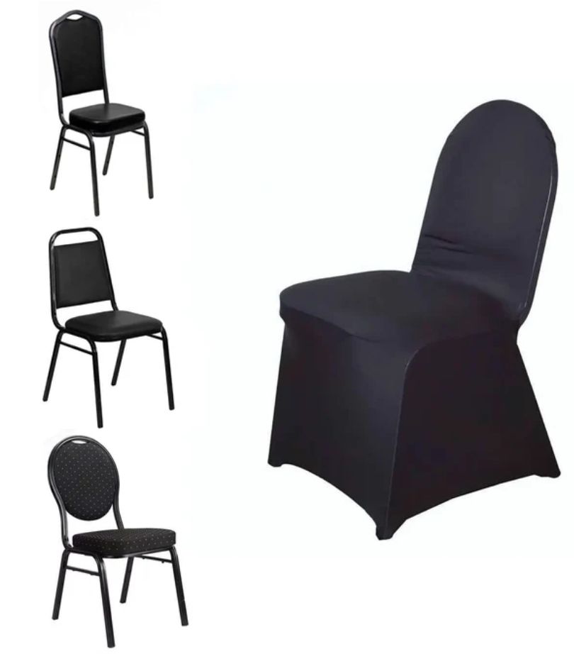 Spandex Chair Cover for Banquet Chairs Black