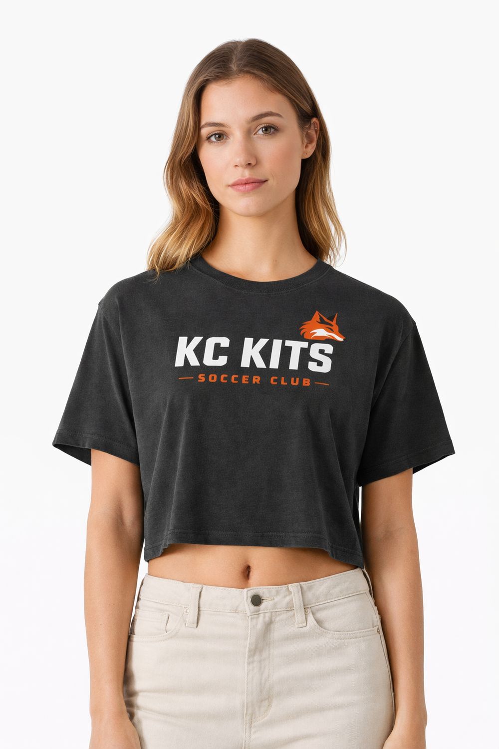 KC Kits Women's Crop Tee - Black