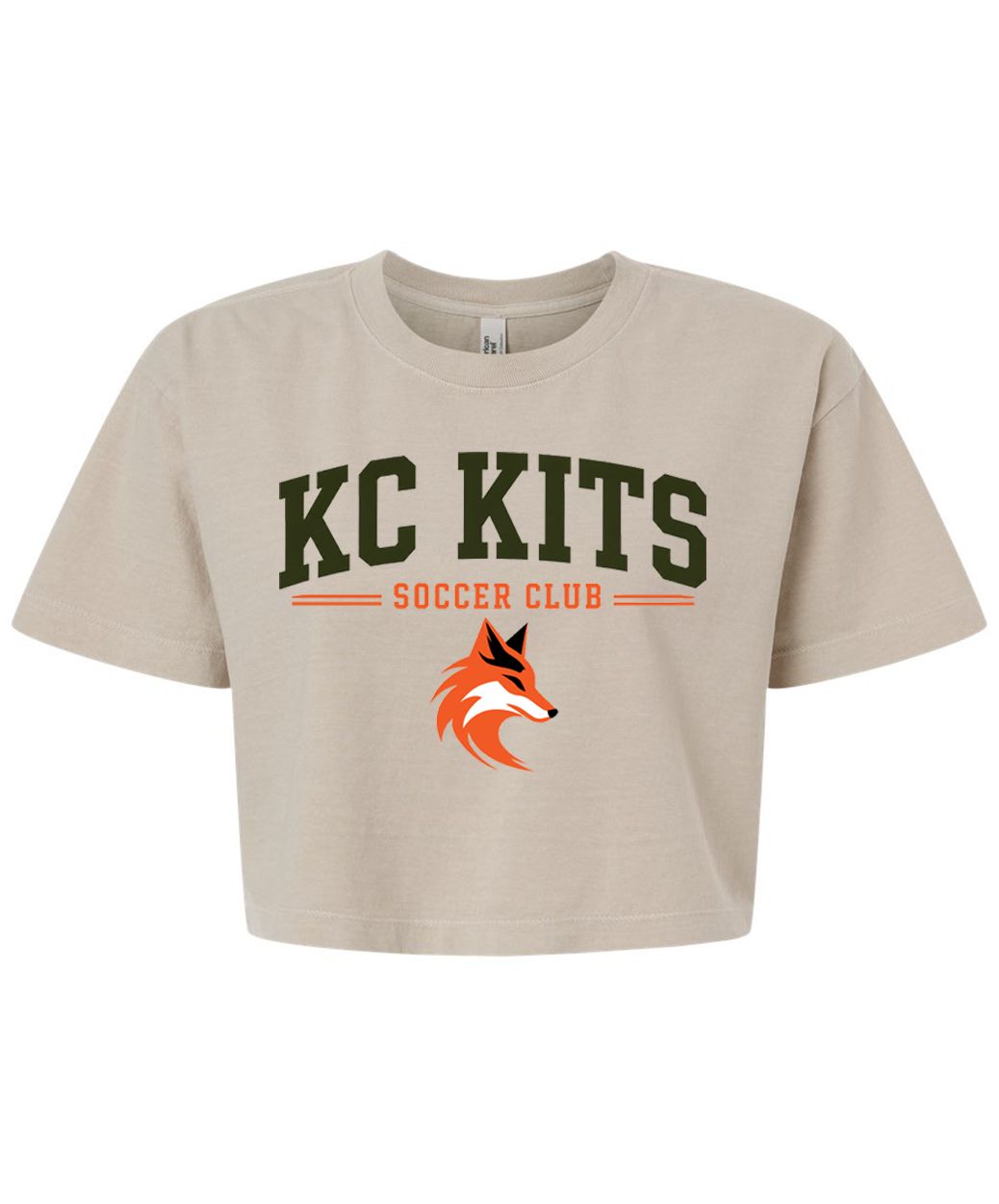 KC Kits Women's Crop Tee - Bone