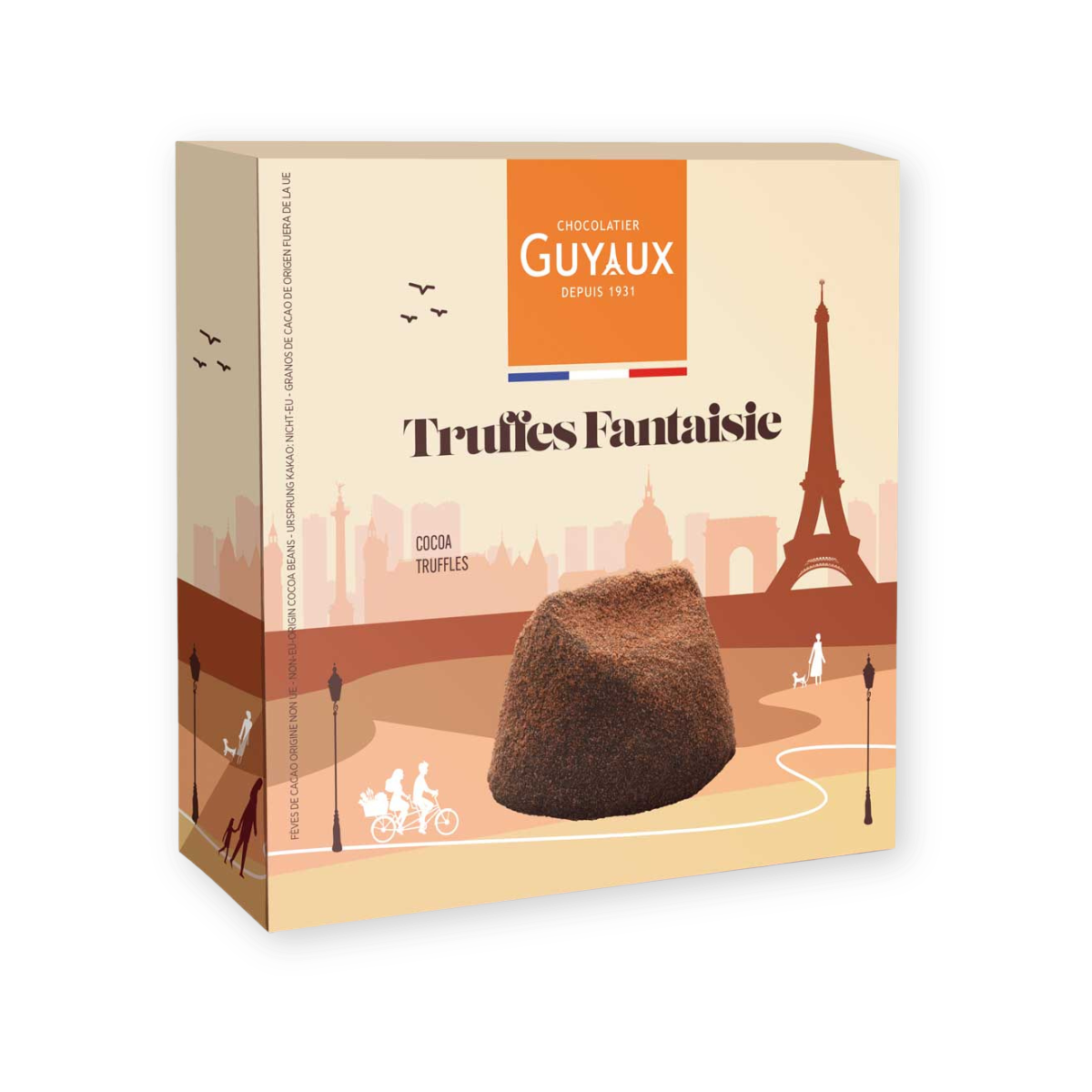 GUYAUX Schokoladentrüffel Fantasie Natur