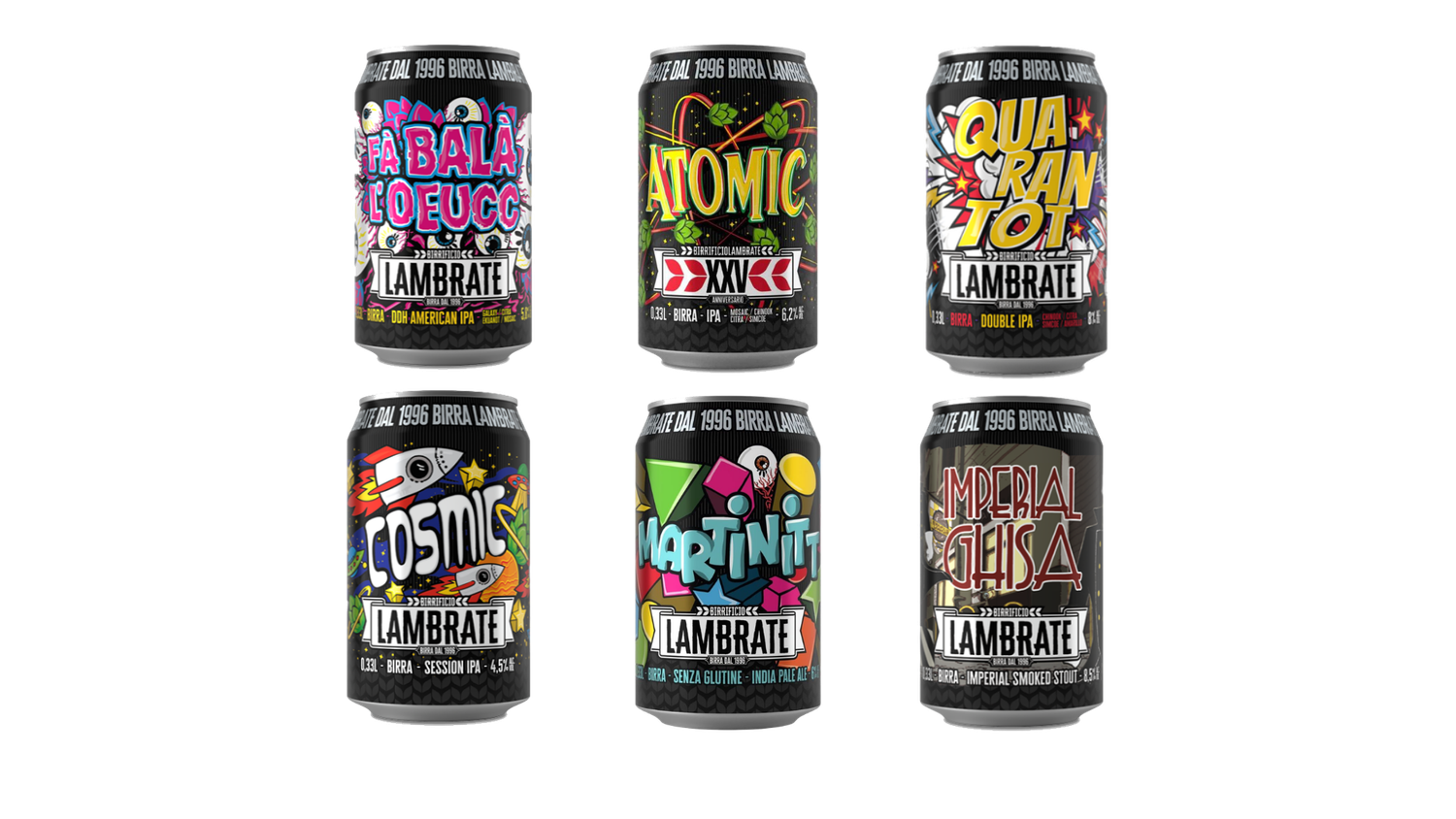 BREWERY LAMBRATE MIXED BEER TASTING BOX – Set 1 (24 Cans, 6 Styles)
