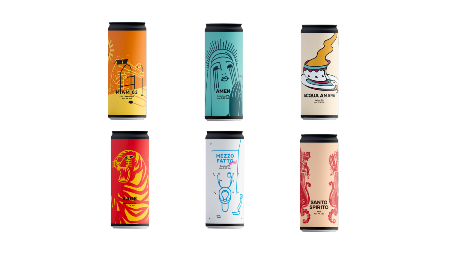 BREWERY WAR MIXED BEER TASTING BOX – Set 2 (24 Cans, 6 Styles)