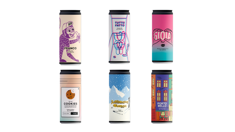 BREWERY WAR MIXED BEER TASTING BOX – Set 1 (24 Cans, 6 Styles)