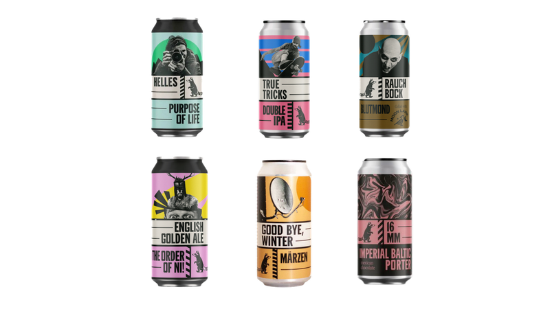 BREWERY WILD RACCOON MIXED BEER TASTING BOX – Set 2 (24 Cans, 6 Styles)