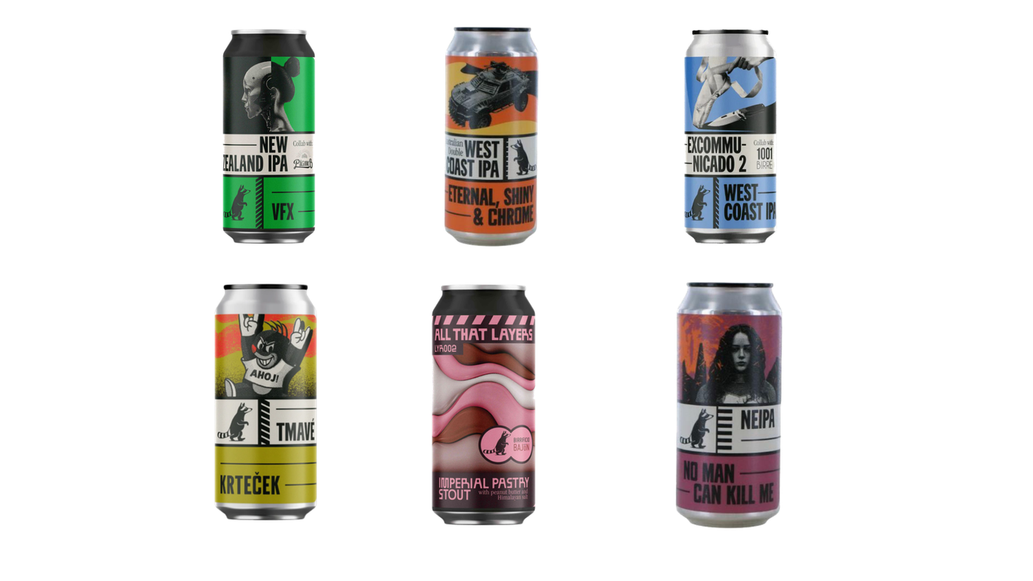 BREWERY WILD RACCOON MIXED BEER TASTING BOX – Set 1 (24 Cans, 6 Styles)