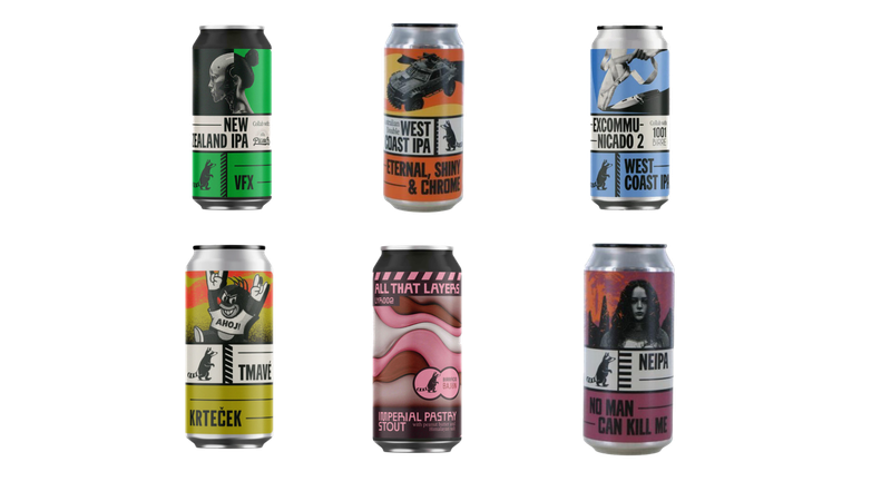 BREWERY WILD RACCOON MIXED BEER TASTING BOX – Set 1 (24 Cans, 6 Styles)