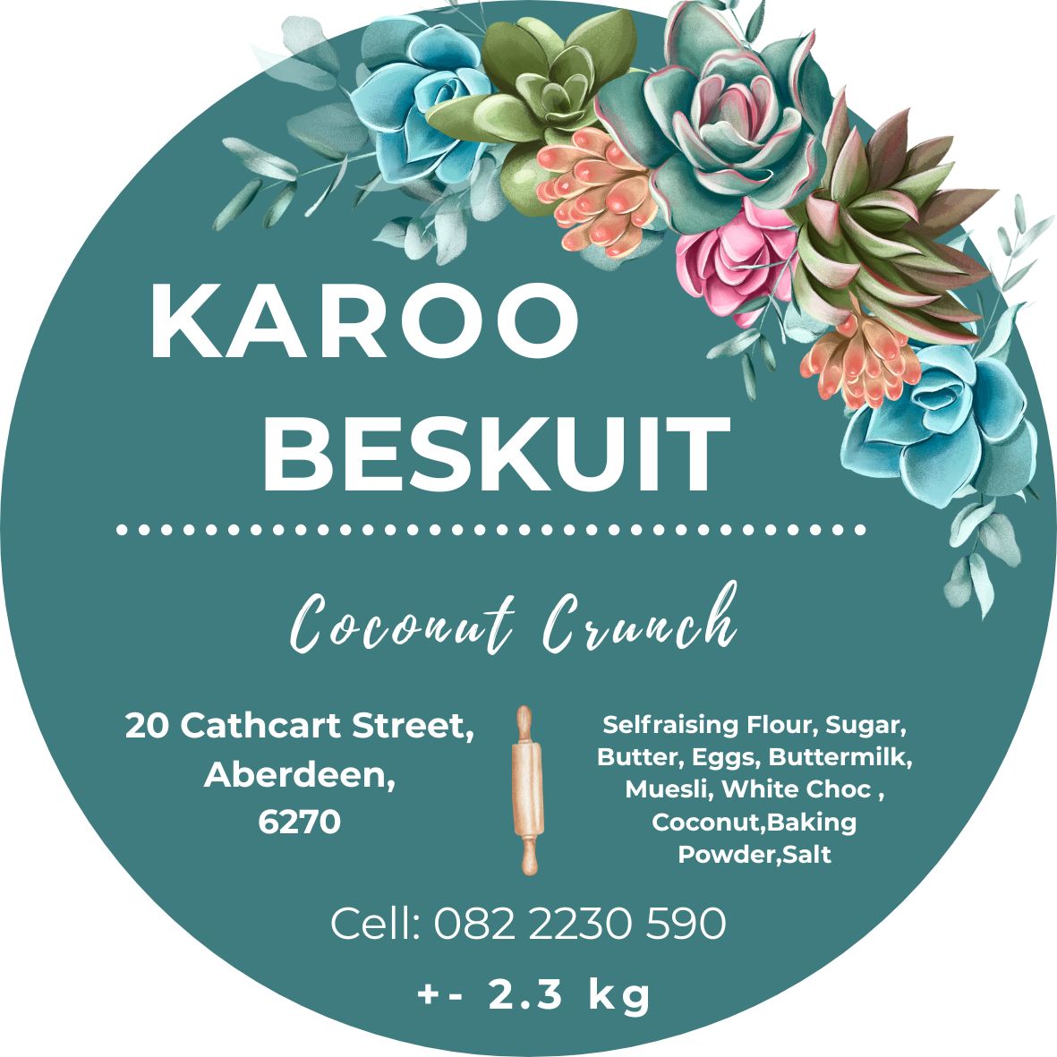 Coconut Crunch Beskuit Baksel 2.3kg