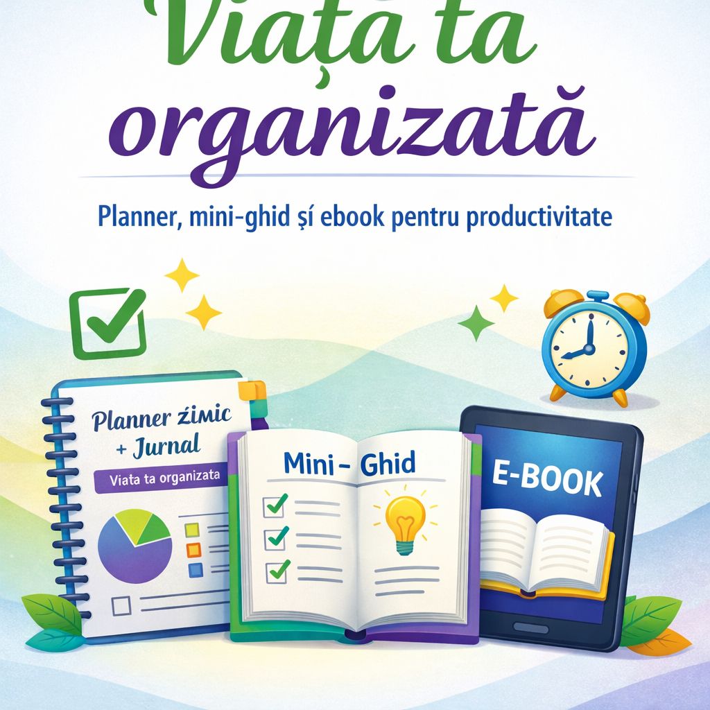 Transformă haosul în claritate cu colecția „Viața ta organizată” 🌿