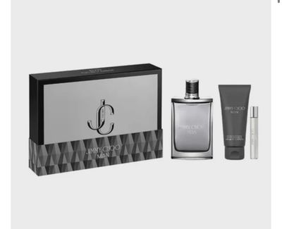 Jimmy Choo Man Set 3.3oz EDT &amp; .25oz EDT &amp; 3.3oz SG