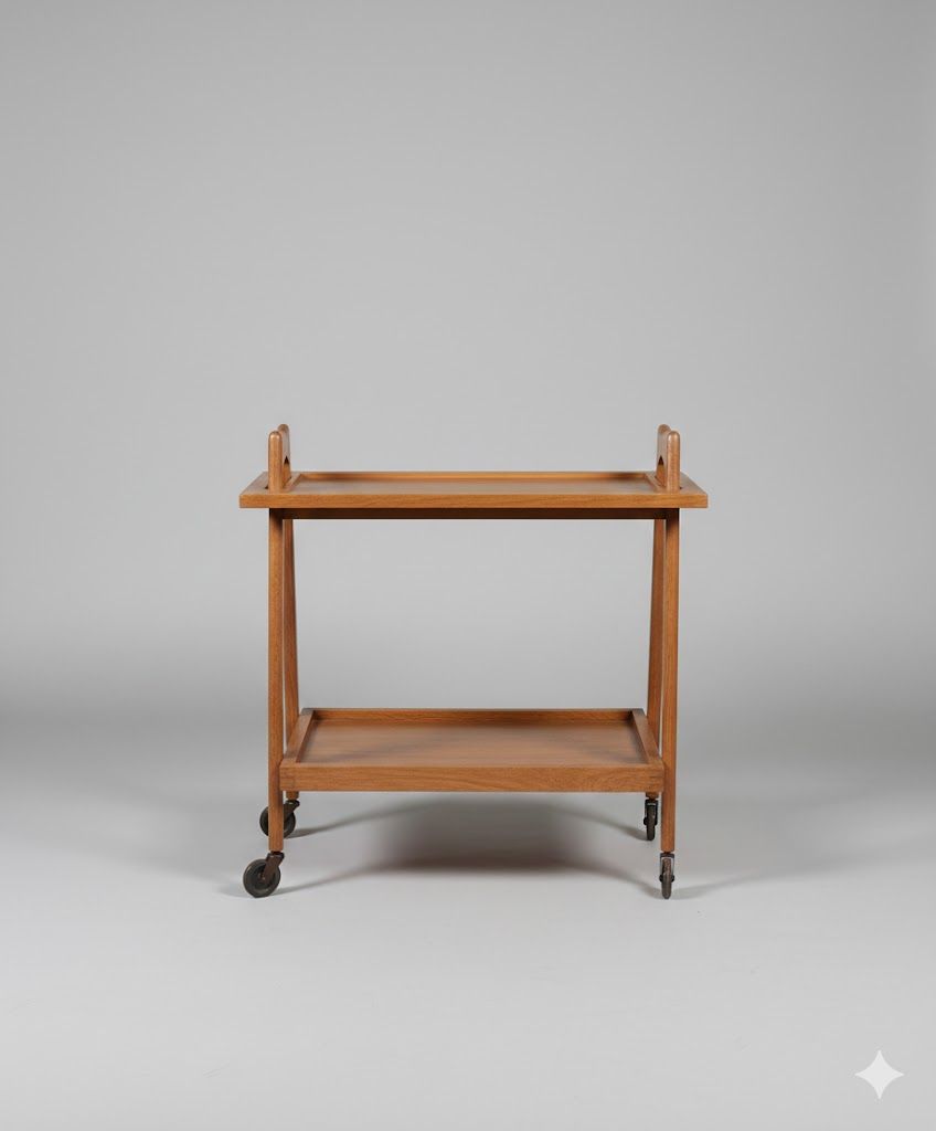 Dessert table/tray 1950 Vintage Serving Table Trolley