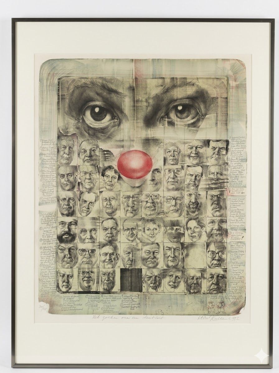 Lithograph Oldrich KULHANEK "The Search for an Identity" 1992