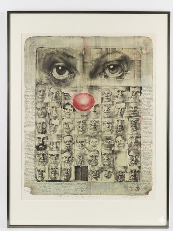 Lithograph Oldrich KULHANEK "The Search for an Identity" 1992