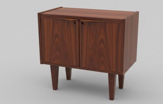 Teak cabinet with 2 doors