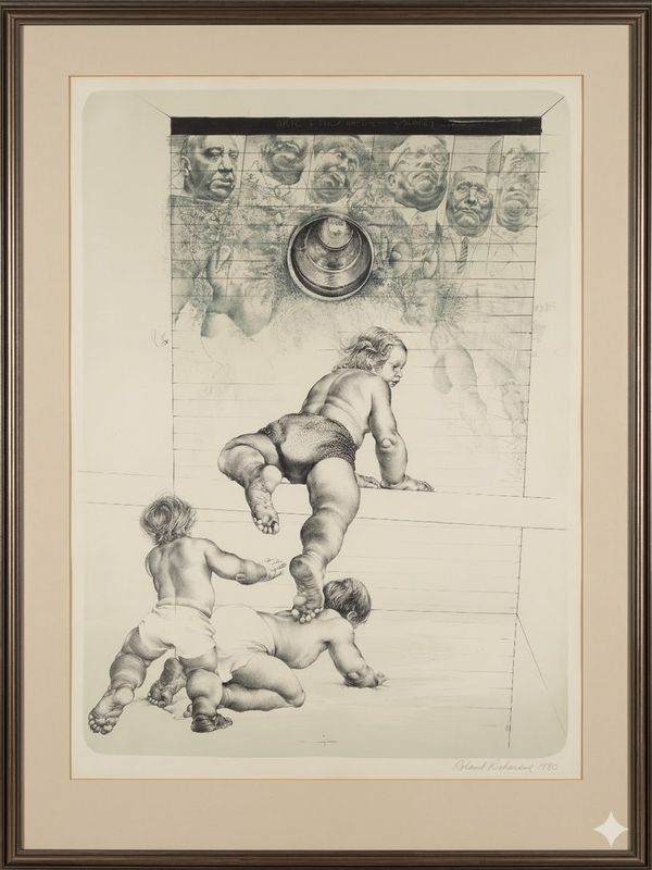 Oldřich Kulhánek (1940–2013) is titled "Interior No. 1 Hopla!" from 1980.