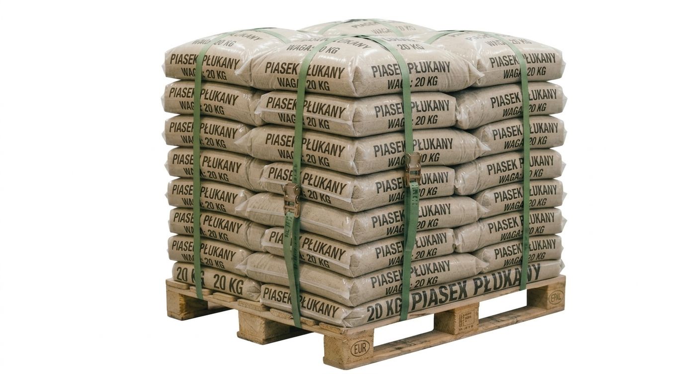 piasek płukany w workach 800kg