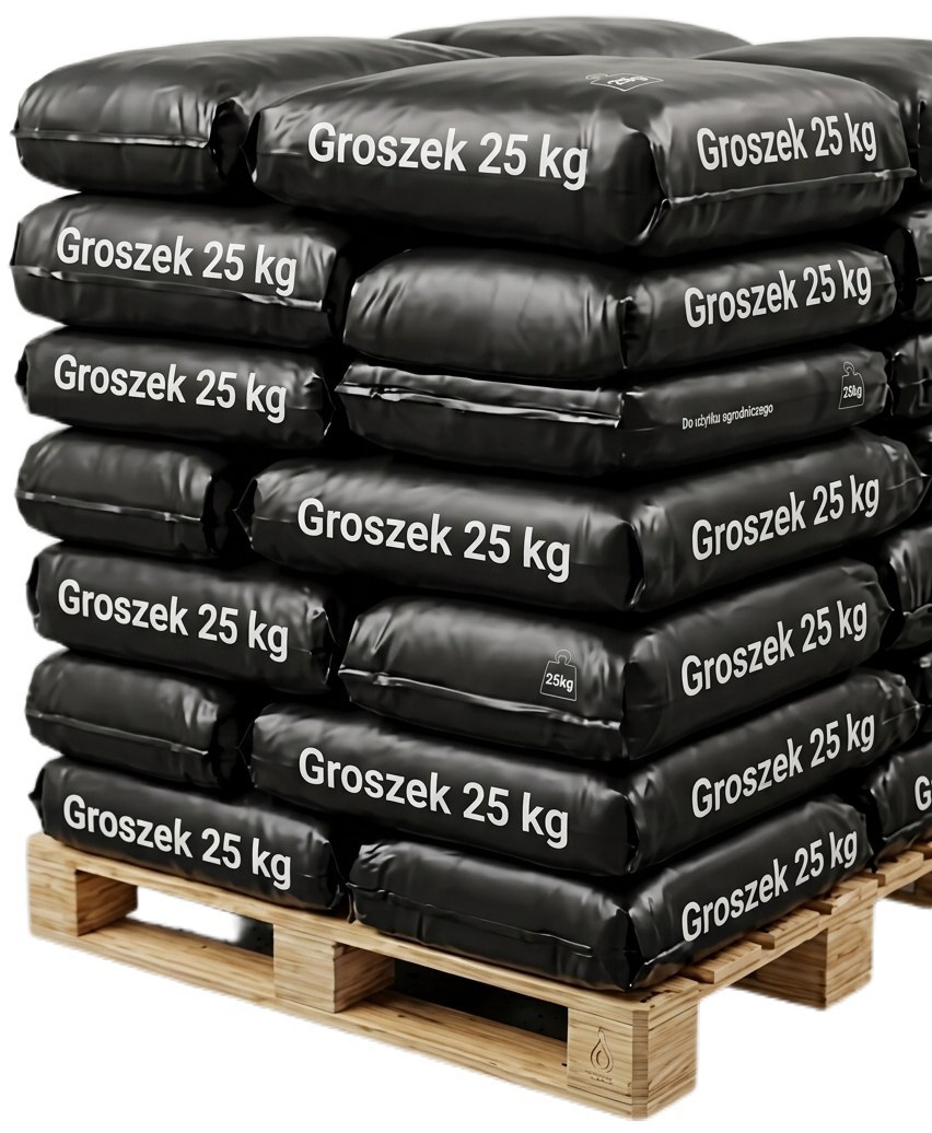 Węgiel Groszek 5-25 do podajników domowych 800kg