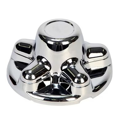 HUB CAP COVER ABS CHROME 5 ON 4.5" BC EMBLEM 1.75" QUICK TRIM