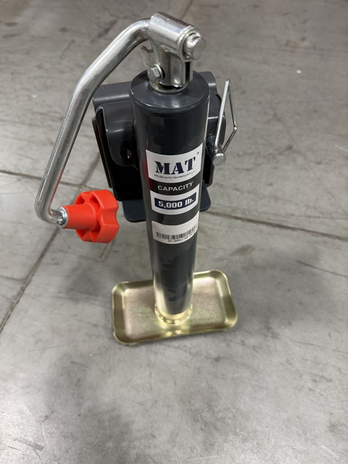 ROUND, SNAP-RING SWIVEL JACK, TOPWIND, 10"LIFT, 5,000 LBS, BULLDOG TYPE 171401