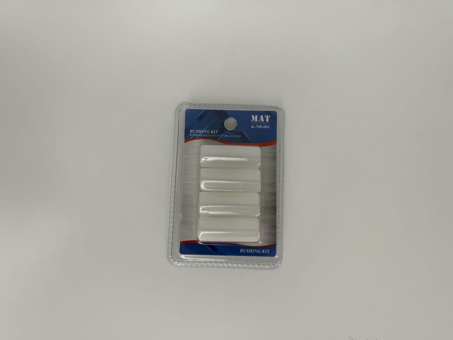 BUSHING KIT, 1-3/4" L, 9/16" ID, 11/16" OD, 4 PCS BLISTER PACK