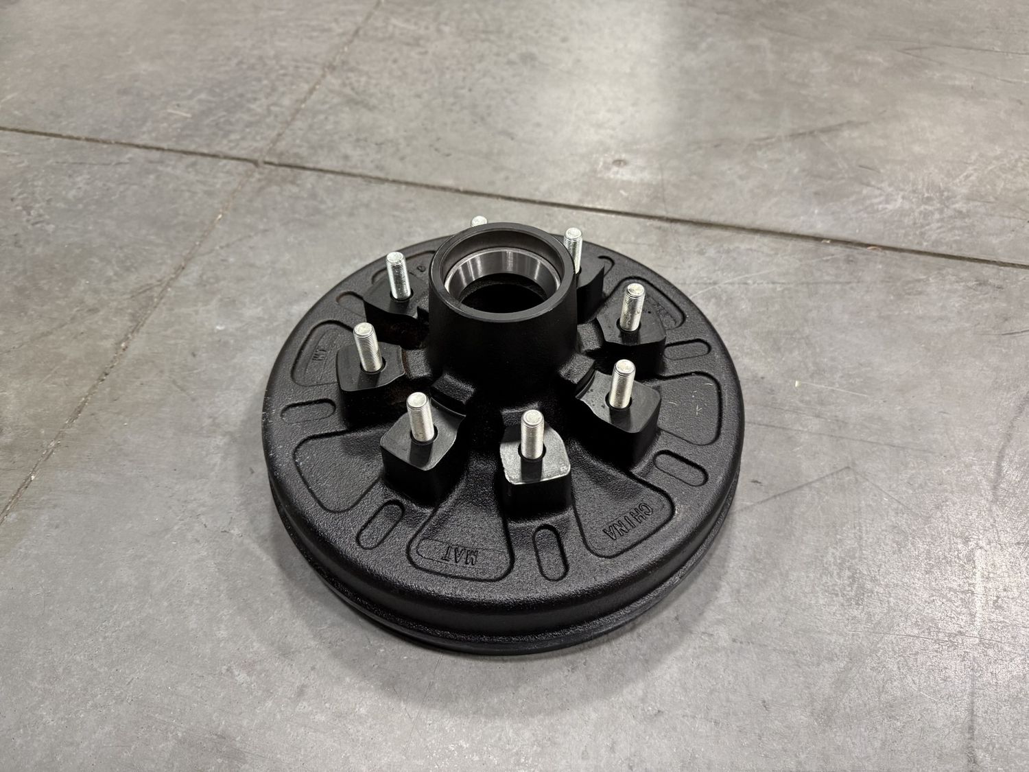7K 12" X 2" HUB / DRUM ASSEMBLY WITH 5/8" STUDS GREASE