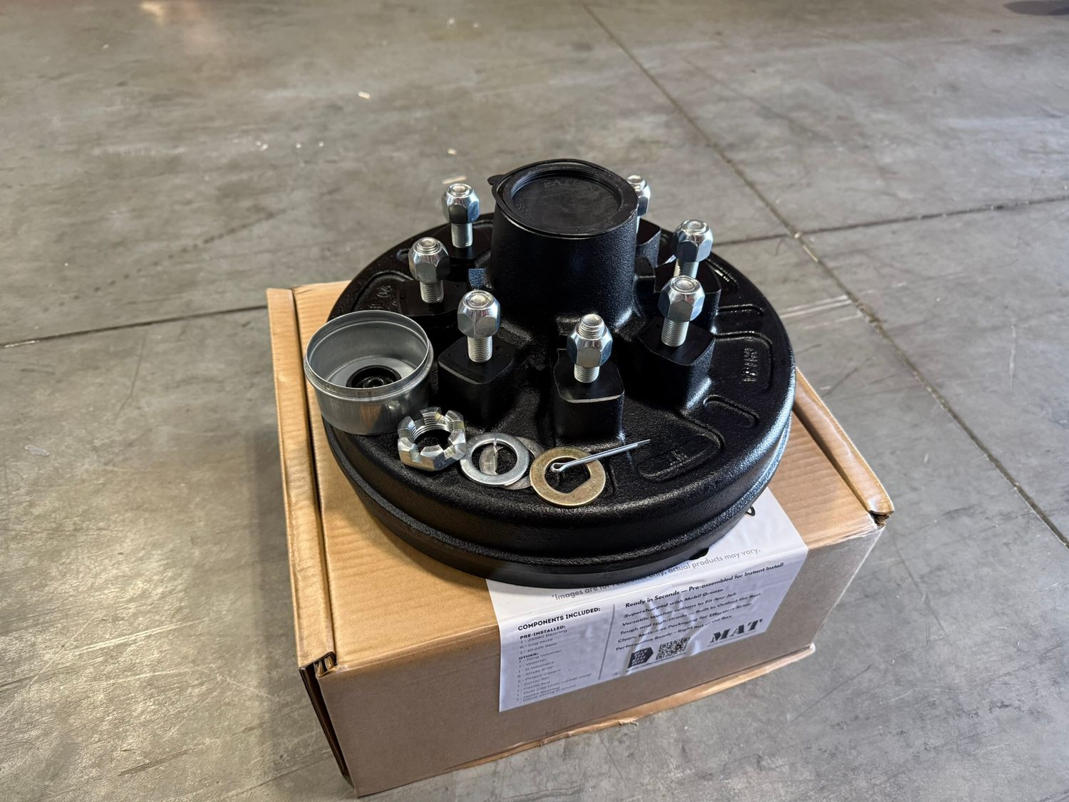 7K DRUM PREGREASED 1/2 STUD KIT