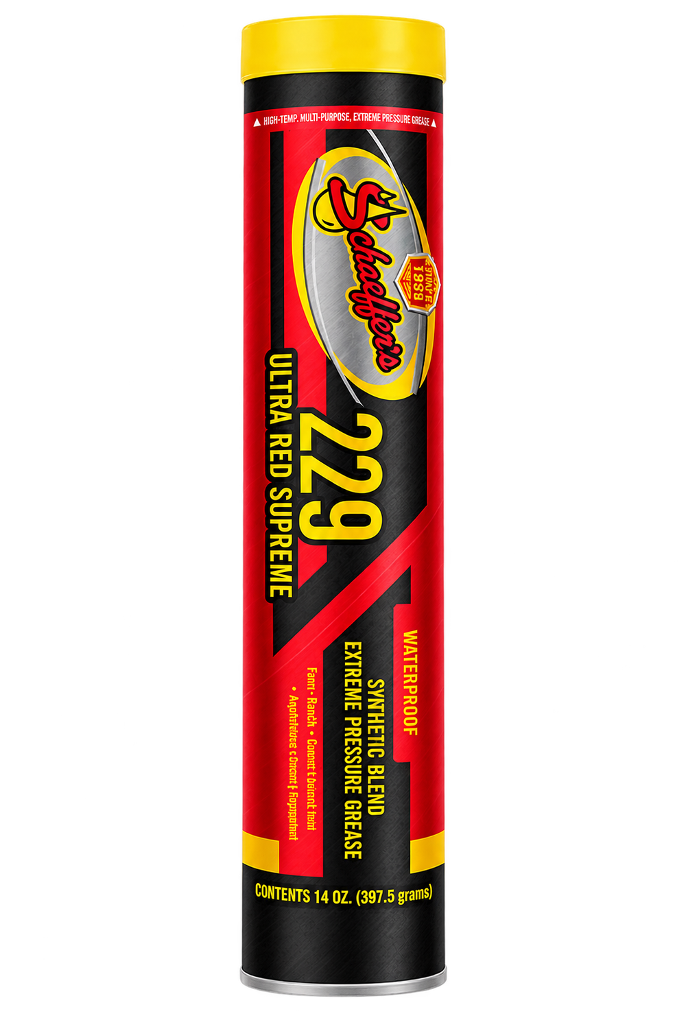 SCHAEFFER'S 229 MOLY ULTRA RED SYNTHETIC GREASE, Material: YELLOW CAP