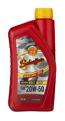 SCHAEFFER'S 20W-50 RACING OIL QUART
