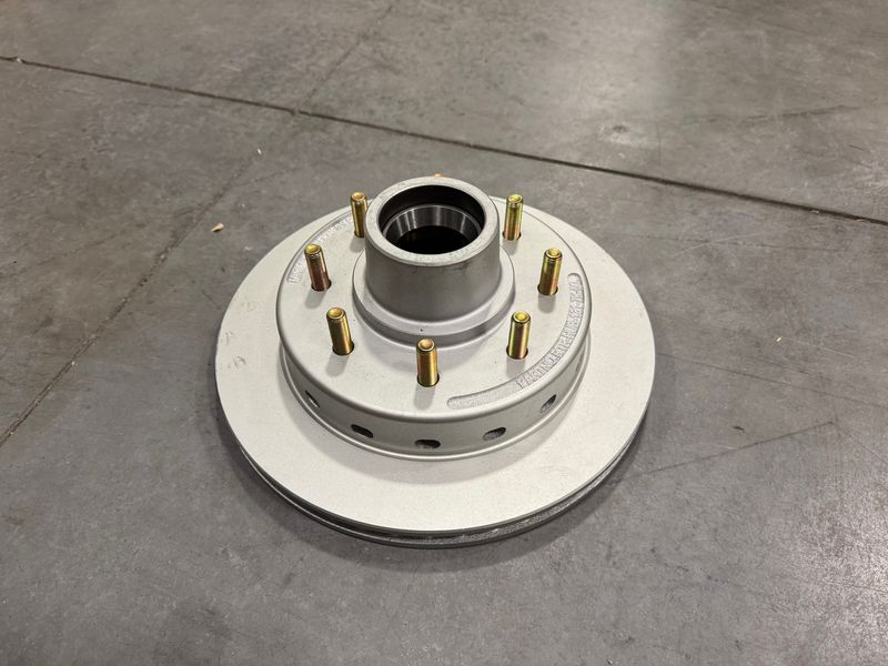 7K ROTOR AND HUB, 8 LUG W/ 1/2" WHEEL STUDS FOR DISC BRAKE SET UP.