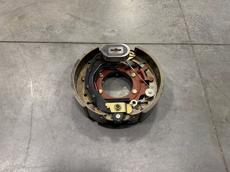Rockwell version, 12-1/4 inch electric brake for 10,000-lb axles, right hand, 3-3/8", 5 holes,