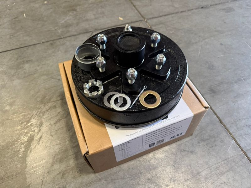 HUB / DRUM KIT 12" X 2" 6 ON 5.5" PRE-GREASED